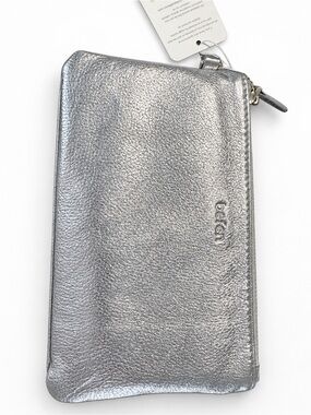 Bellroy Metallic Silver Zip Phone Pouch